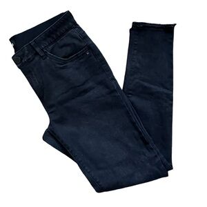 Mac and Me Raw Hem Non Distressed Black Skinny Jeans Size 8